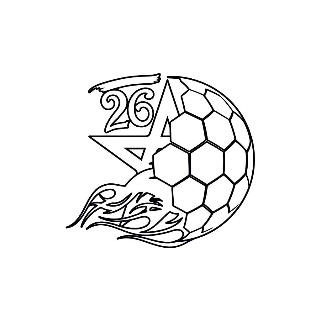Selección de Marruecos Mundial 2026 páginas para colorear para niños 1