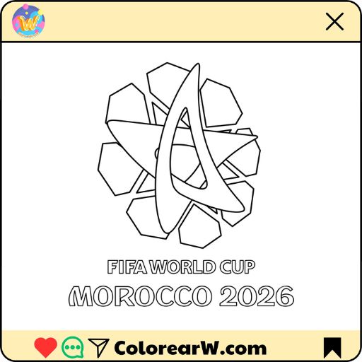 Selección de Marruecos Mundial 2026 para colorear thumbnail