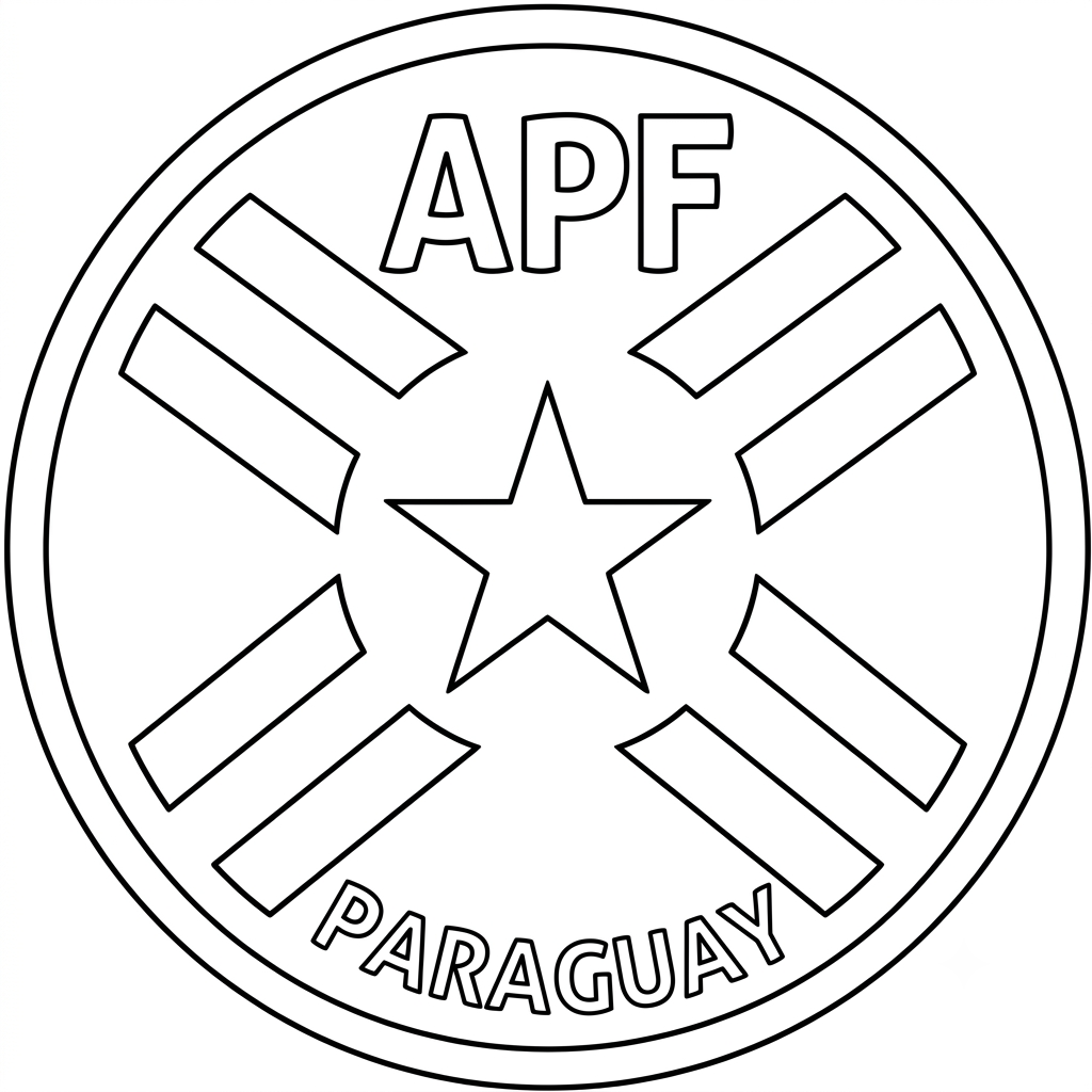 Selección de Paraguay Mundial 2026 11 páginas para colorear para imprimir gratis Selección de Paraguay Mundial 2026