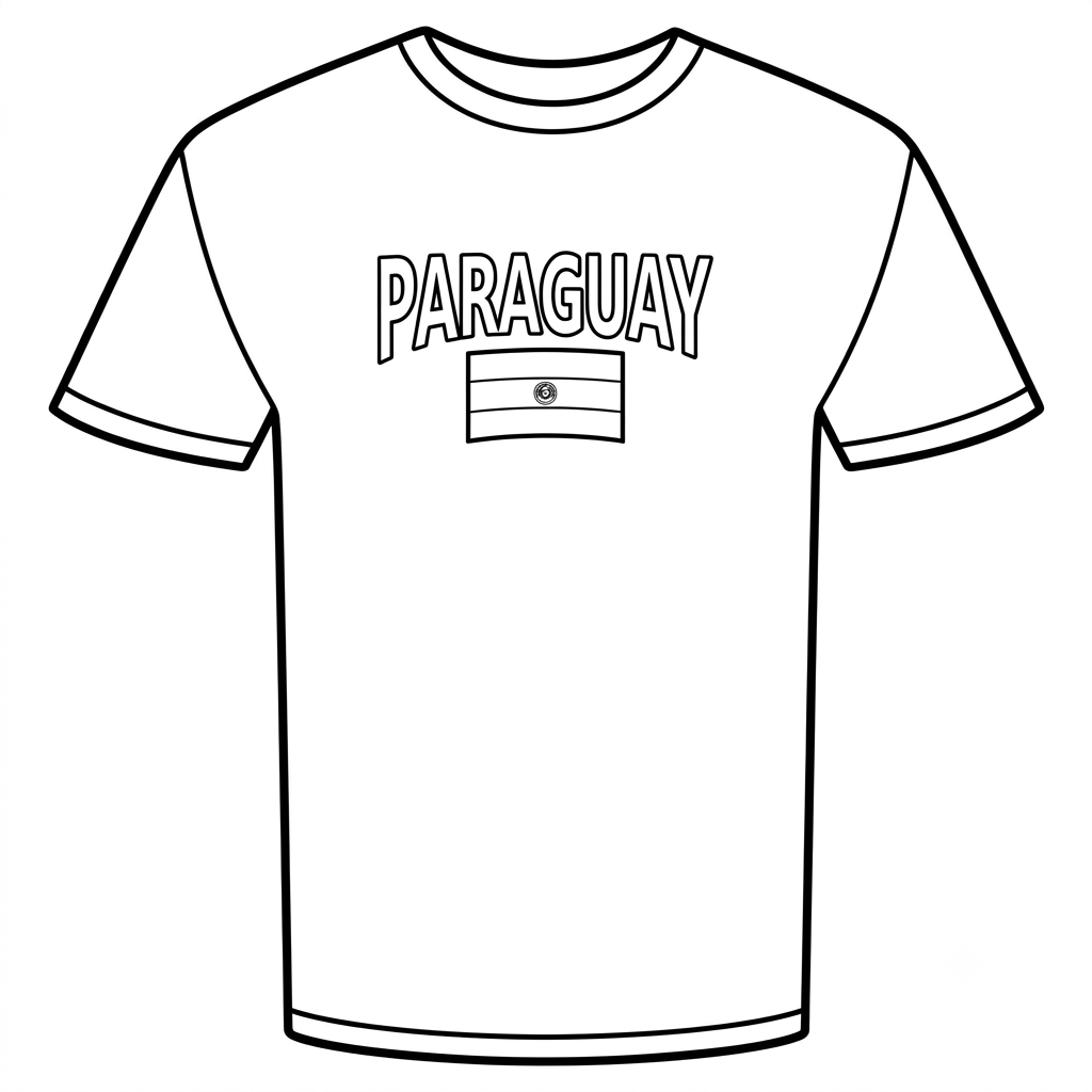 Selección de Paraguay Mundial 2026 16 páginas para colorear de preescolar Selección de Paraguay Mundial 2026