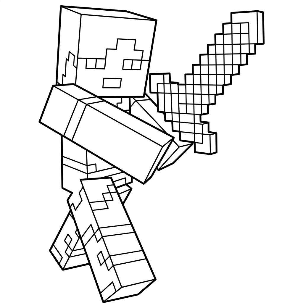 Alex Minecraft páginas para colorear para niños