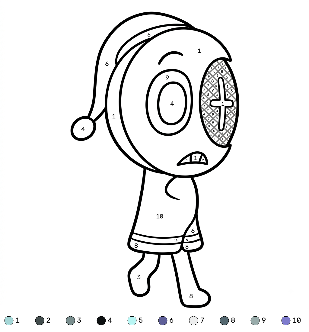 páginas para colorear detalladas de Astro Novalite Roblox coloring by numbers