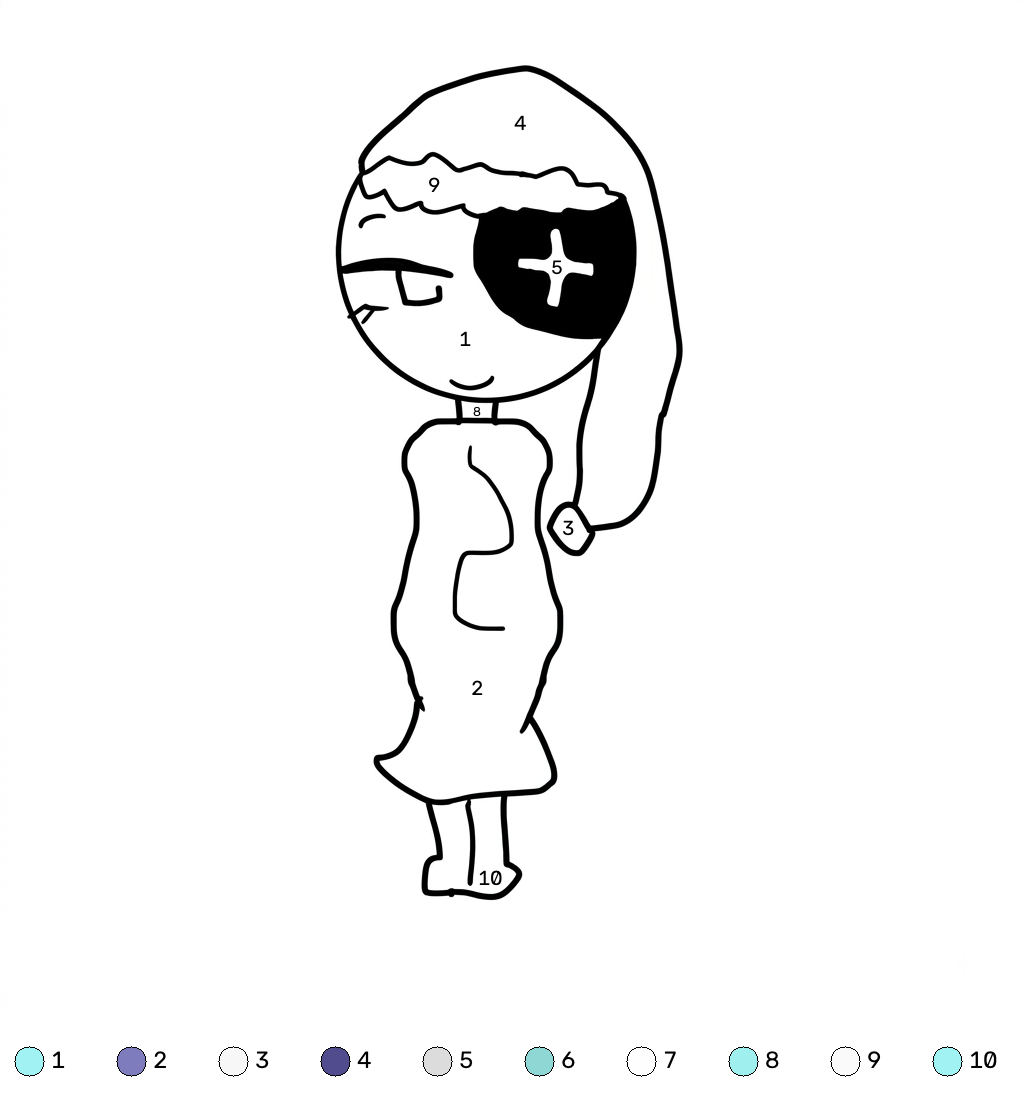 dibujos para colorear grinch Astro Novalite Roblox coloring by numbers