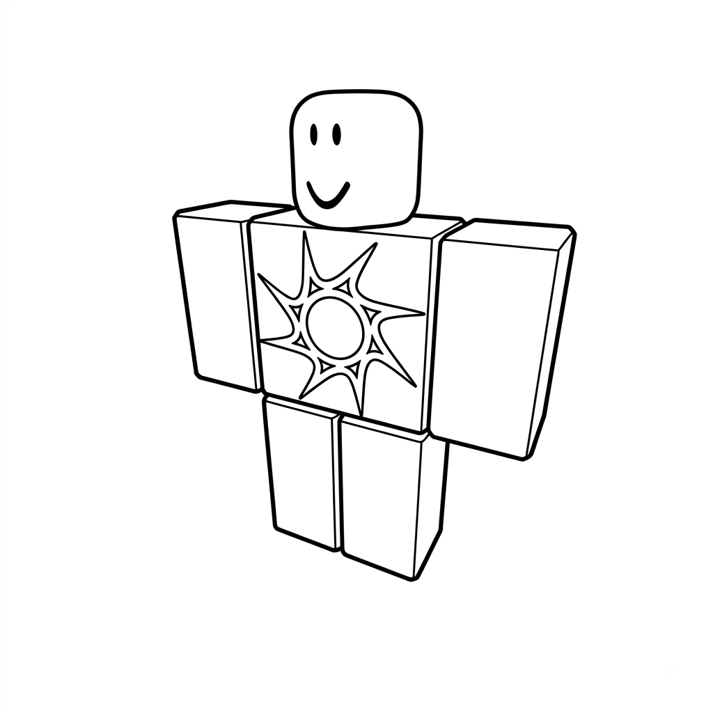 dibujos para colorear Azure Roblox