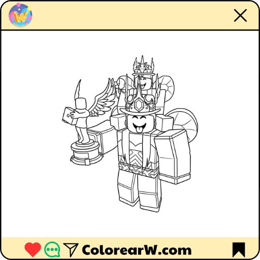 Beeism Roblox para colorear thumbnail