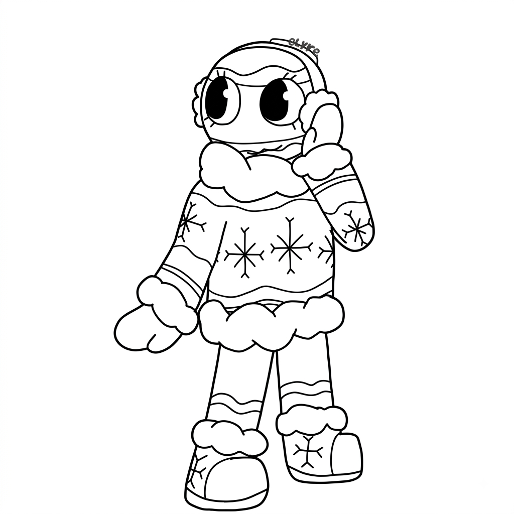 Bobette the Bauble Roblox 8 niños Bobette the Bauble Roblox páginas para colorear