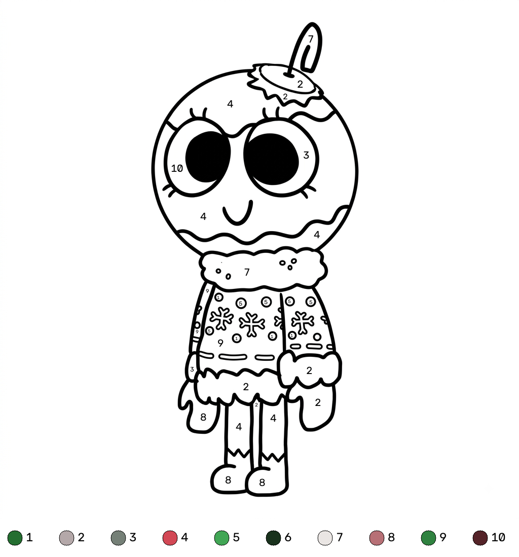 Bobette the Bauble Roblox 21 niños Bobette the Bauble Roblox coloring by numbers páginas para colorear