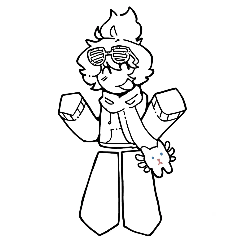 BrightEyes Roblox adornos para colorear