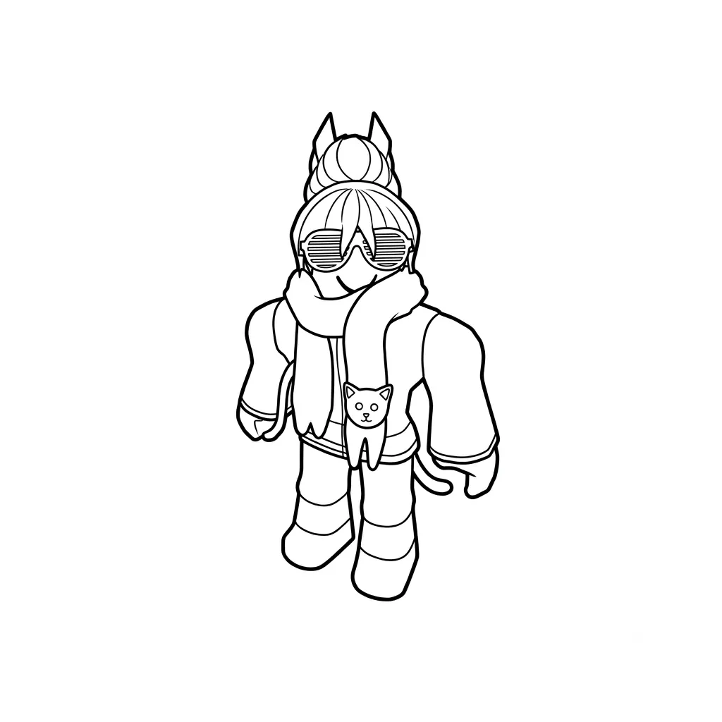 páginas para colorear BrightEyes Roblox