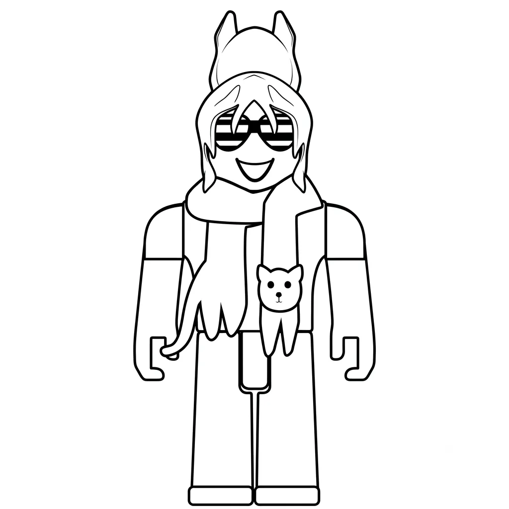niños BrightEyes Roblox páginas para colorear