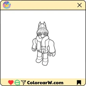 BrightEyes Roblox para colorear thumbnail