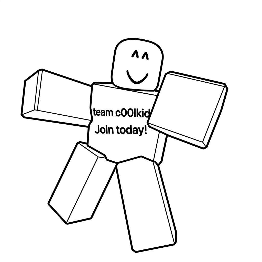 lindas páginas para colorear C00lKidd Roblox