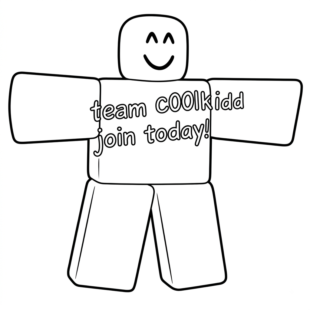 C00lKidd Roblox páginas para colorear gratis