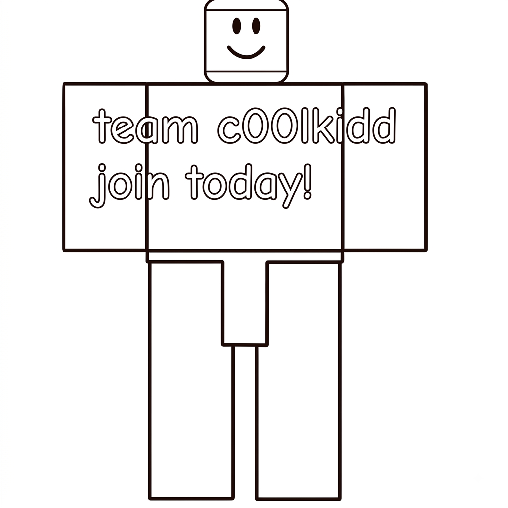 divertidas páginas para colorear C00lKidd Roblox