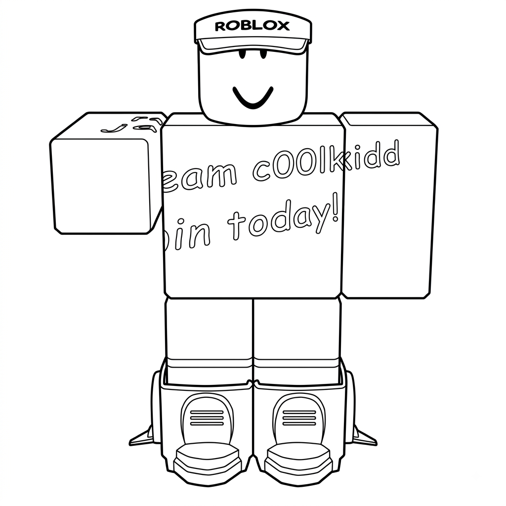 páginas para colorear gratis C00lKidd Roblox