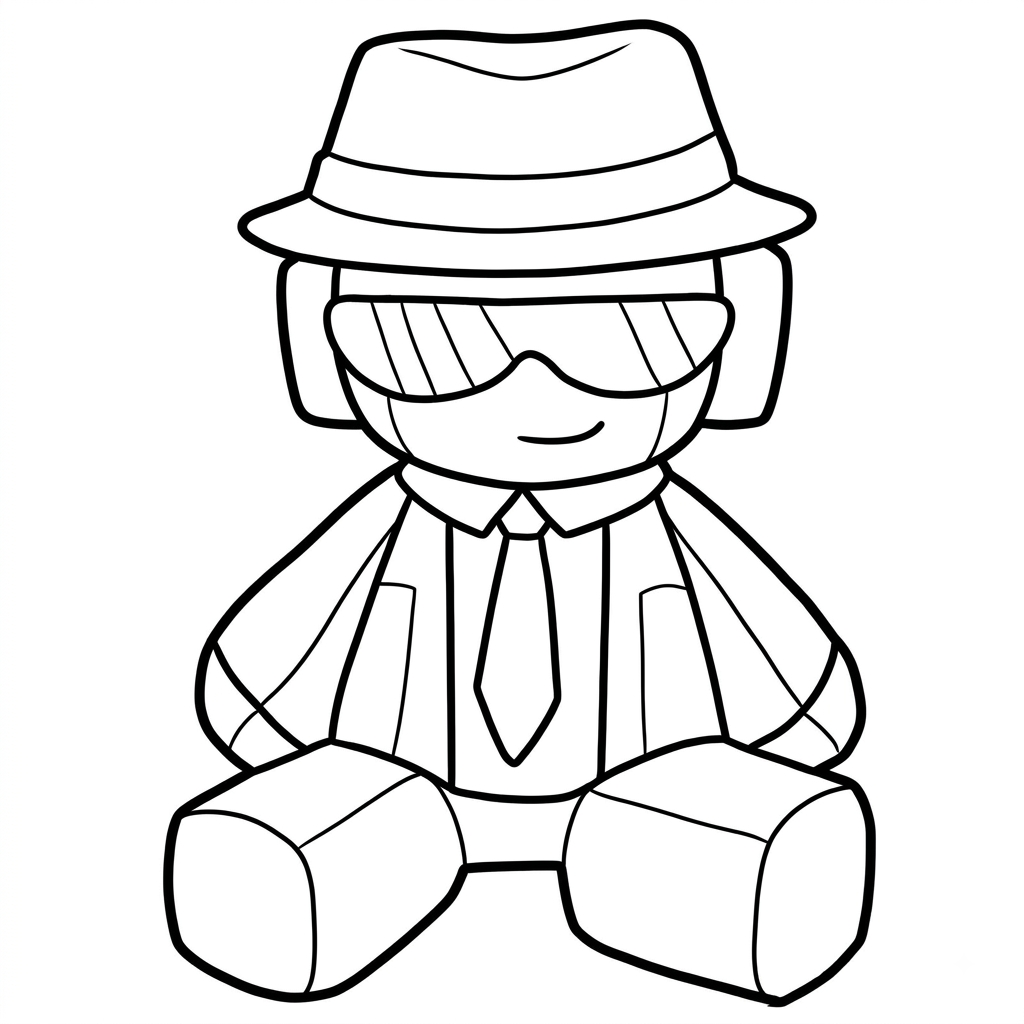 páginas para colorear Chance Roblox gratis 1