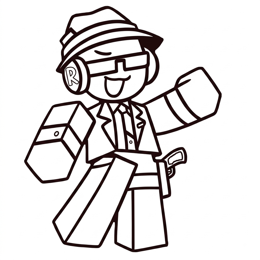 Chance Roblox adornos para colorear