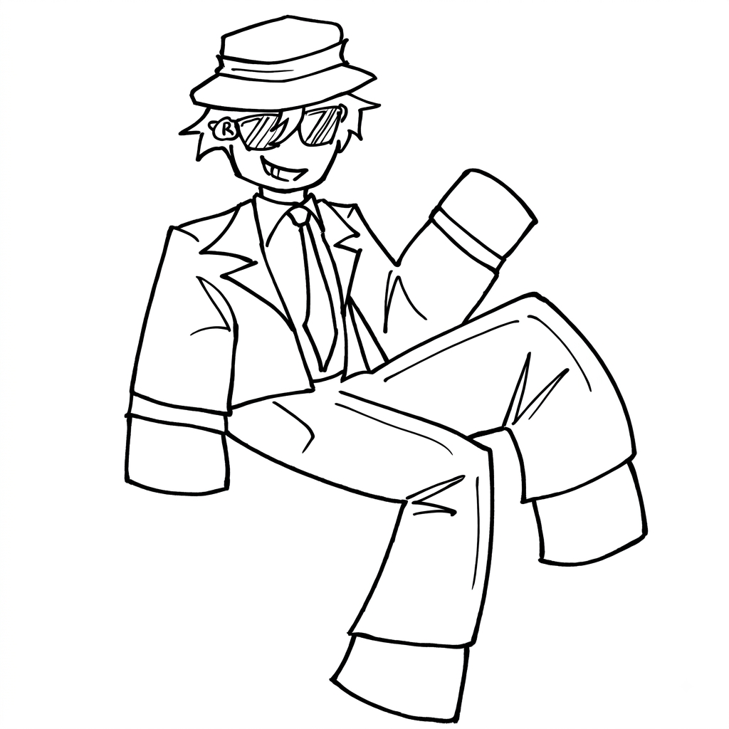 Chance Roblox páginas para colorear gratis