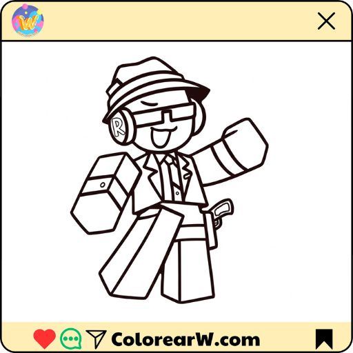 Chance Roblox para colorear thumbnail