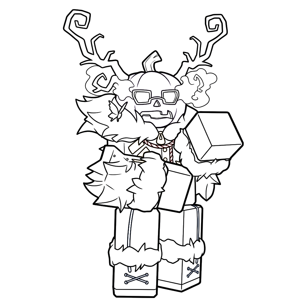 Dusekkar Roblox 3 colorear páginas de Dusekkar Roblox