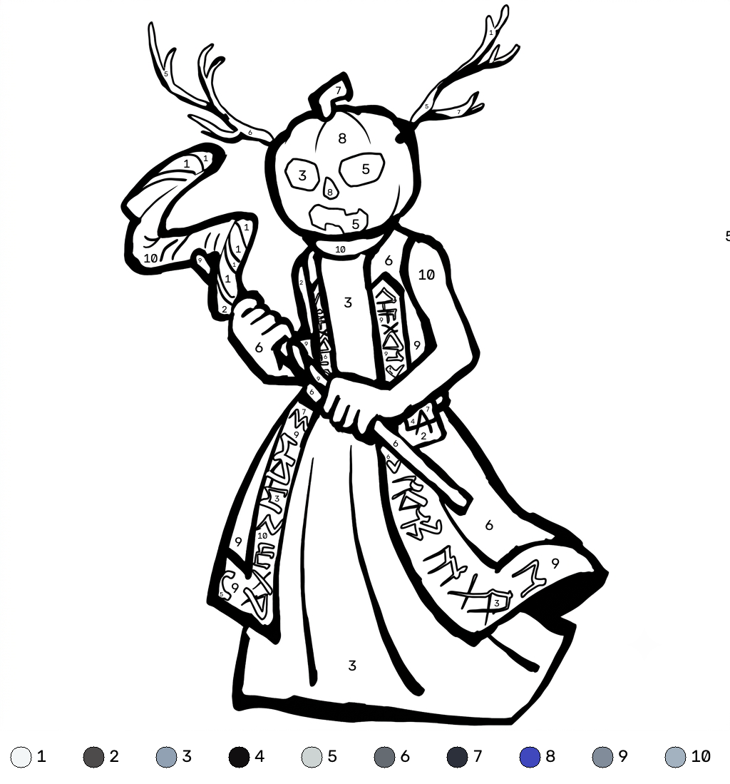 Dusekkar Roblox 14 Dusekkar Roblox coloring by number páginas para colorear imprimibles