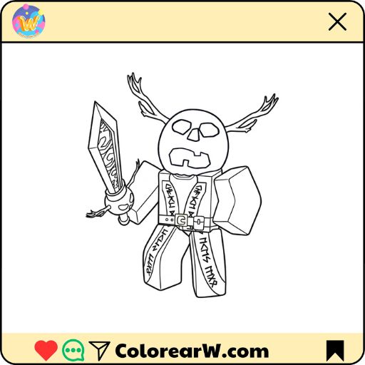 Dusekkar Roblox para colorear thumbnail