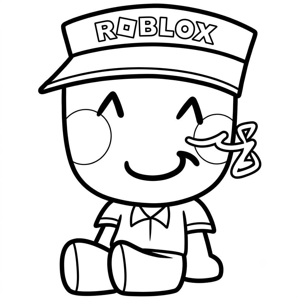 Elliot Roblox páginas para colorear fáciles