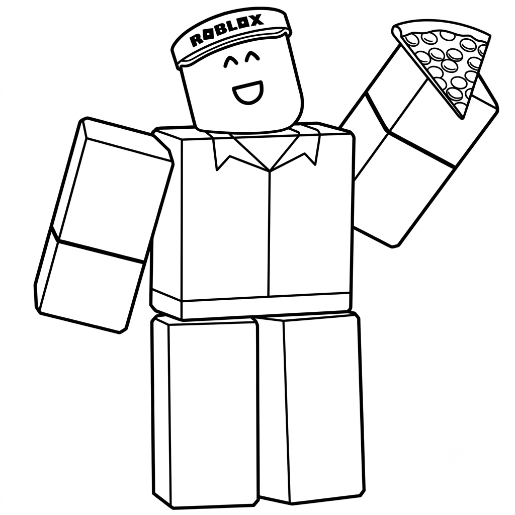 páginas para colorear detalladas de Elliot Roblox