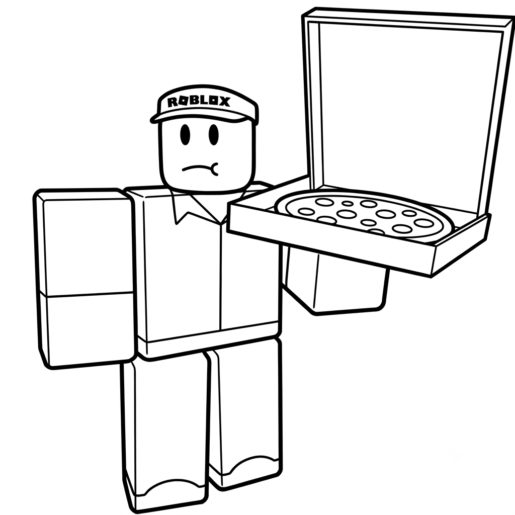 colorear páginas de Elliot Roblox