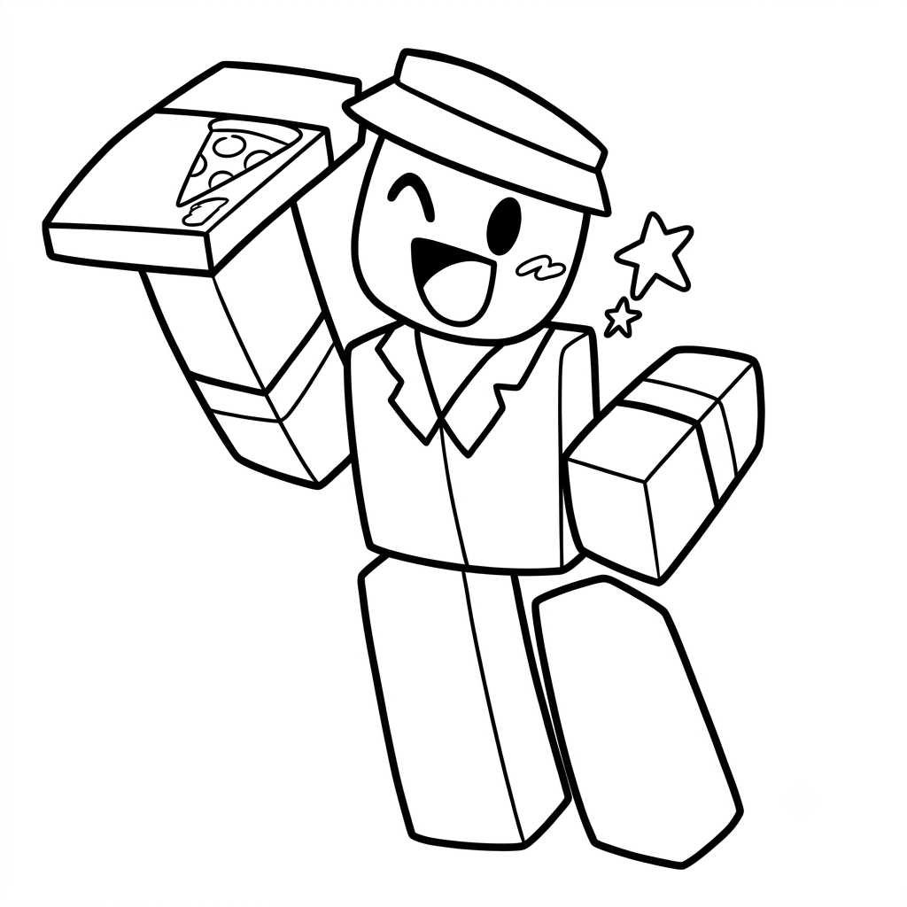 páginas para colorear imprimibles gratis Elliot Roblox