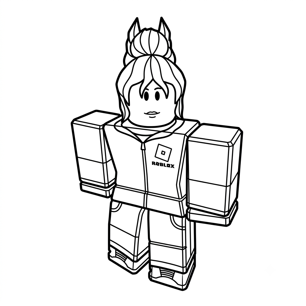 páginas para colorear gratis Jane Doe Roblox pdf