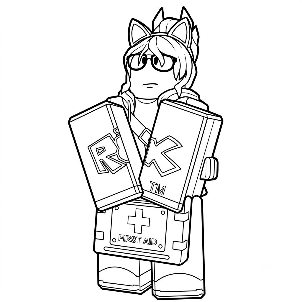 páginas para colorear Jane Doe Roblox imprimibles gratis