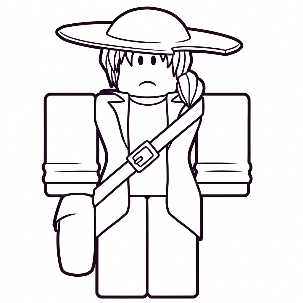 páginas para colorear Jane Doe Roblox