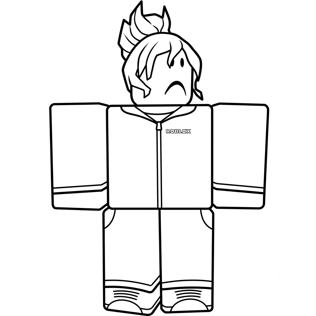Jane Doe Roblox páginas para colorear para imprimir