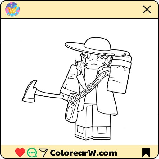 Jane Doe Roblox para colorear thumbnail