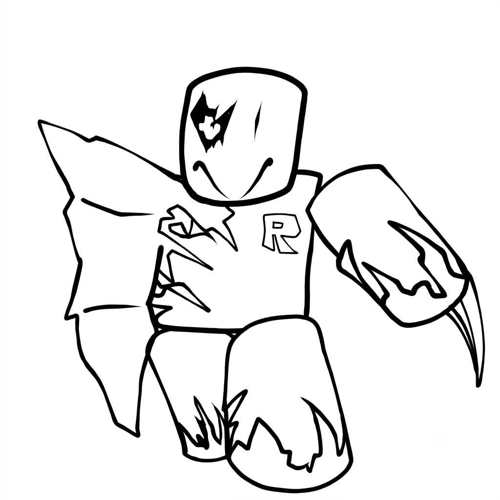 John Doe Roblox páginas para colorear