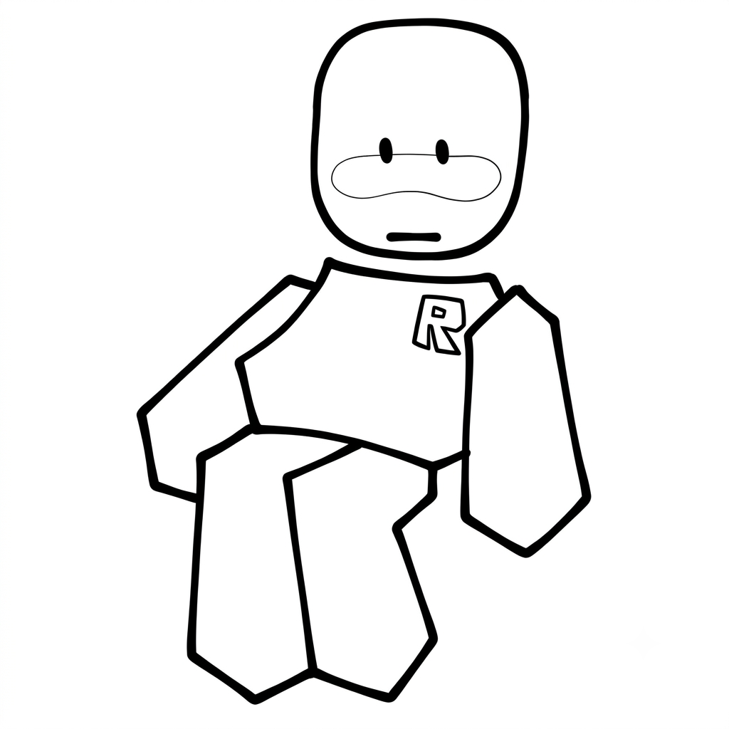 John Doe Roblox páginas para colorear 1