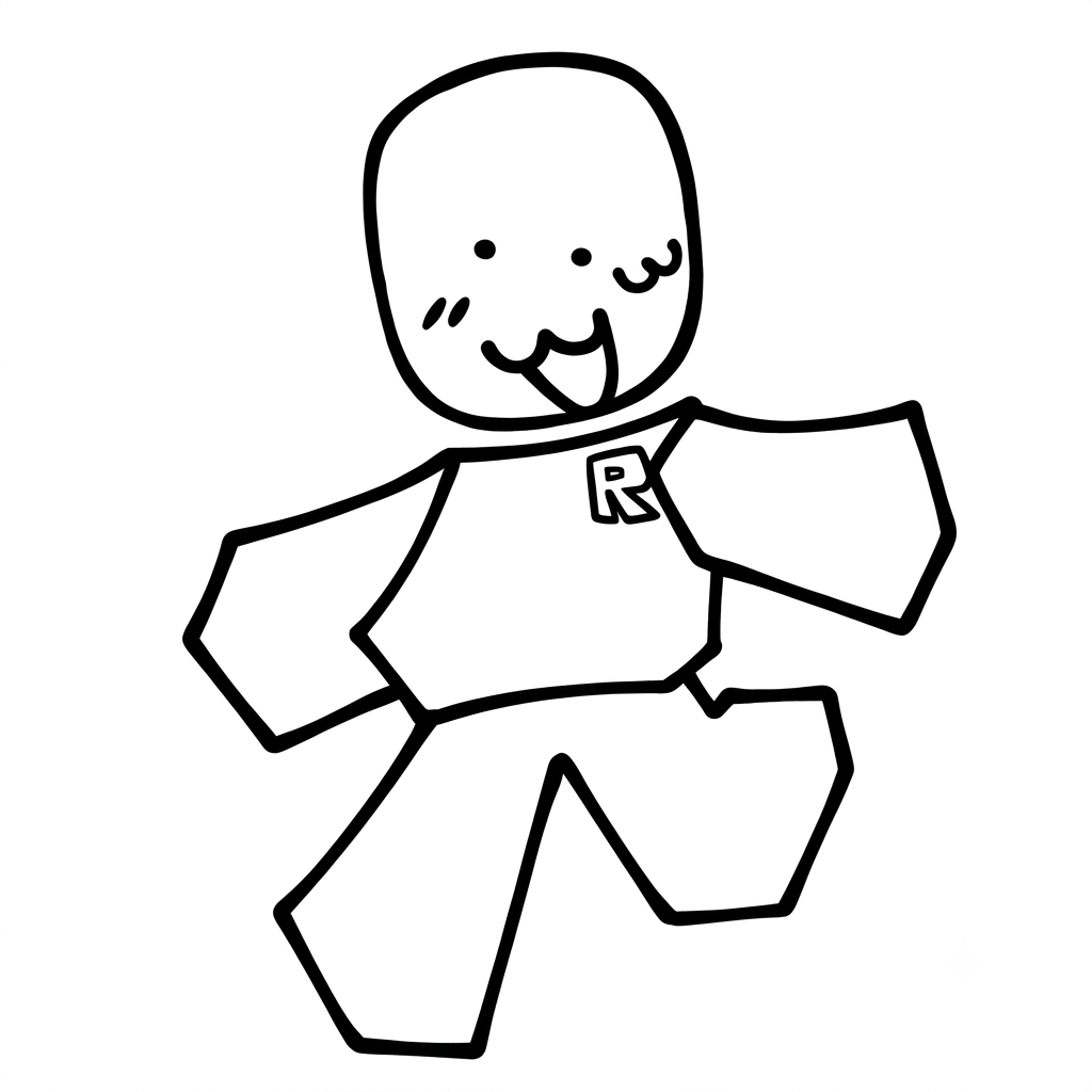 páginas para colorear John Doe Roblox imprimibles gratis