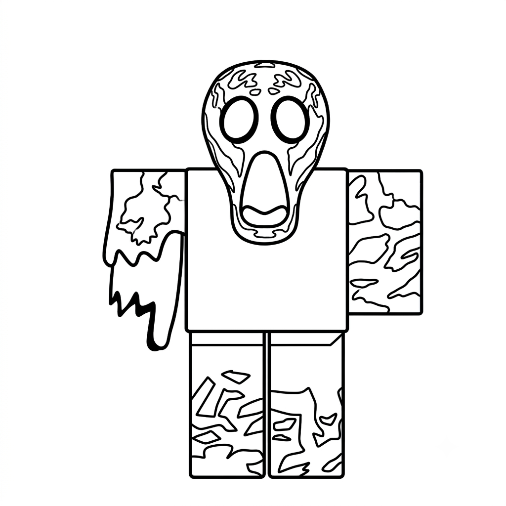 John Doe Roblox páginas para colorear para imprimir