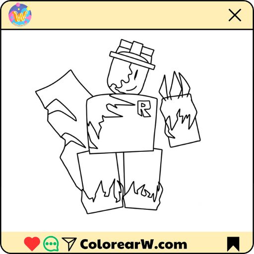 John Doe Roblox para colorear thumbnail