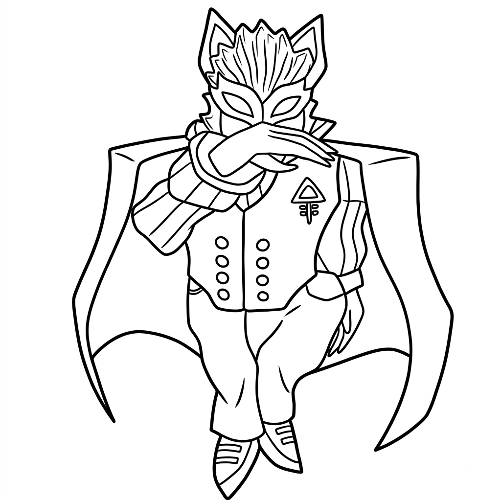 Nosferatu Roblox páginas para colorear de adornos