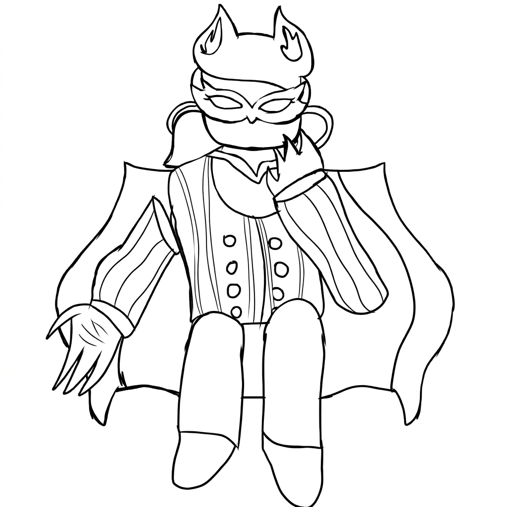 Nosferatu Roblox páginas para colorear gratis