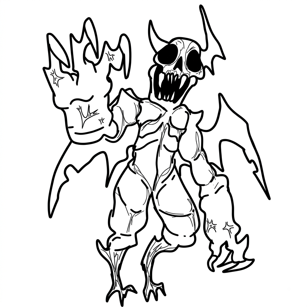 Nosferatu Roblox páginas para colorear imprimibles
