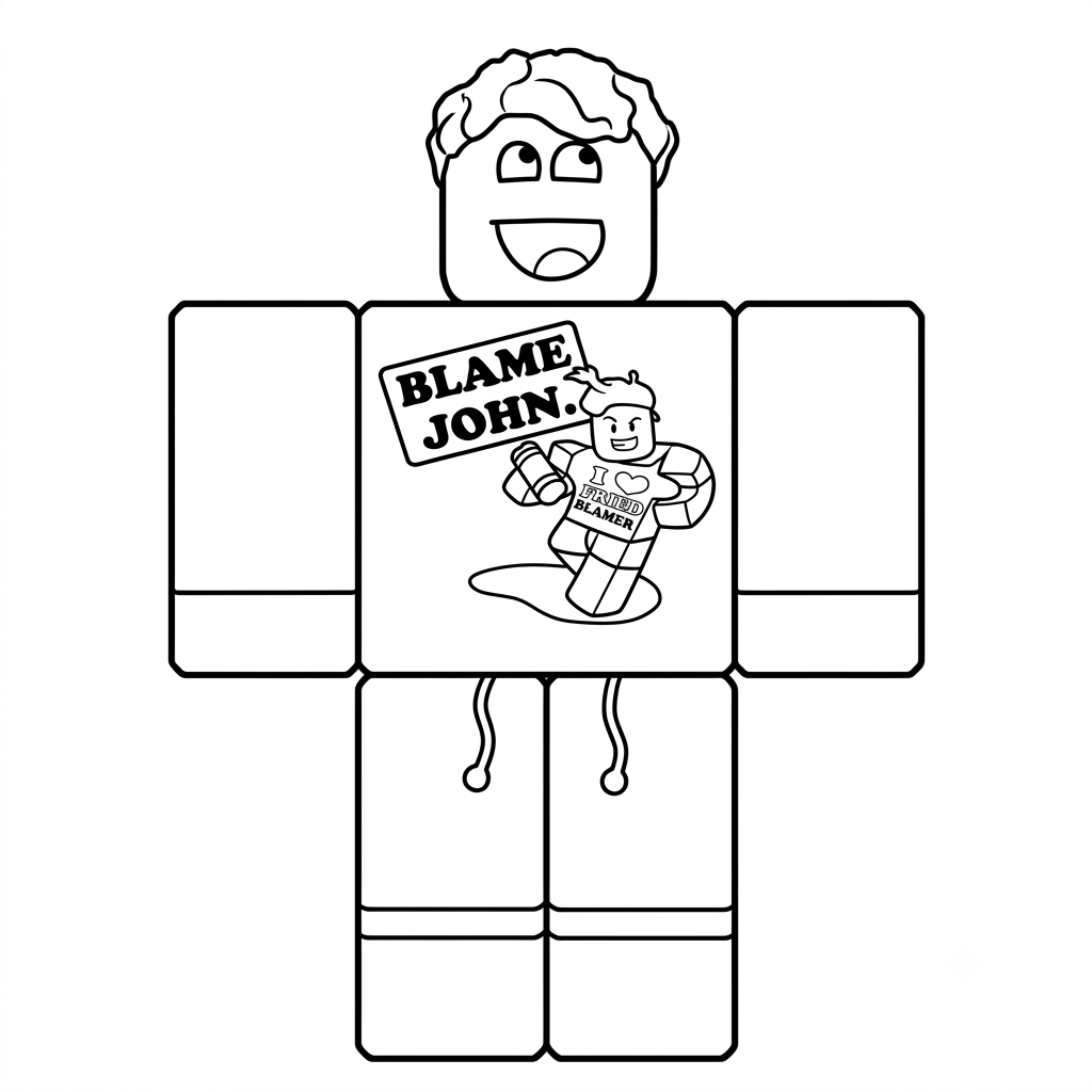 Shedletsky Roblox páginas para colorear para adultos