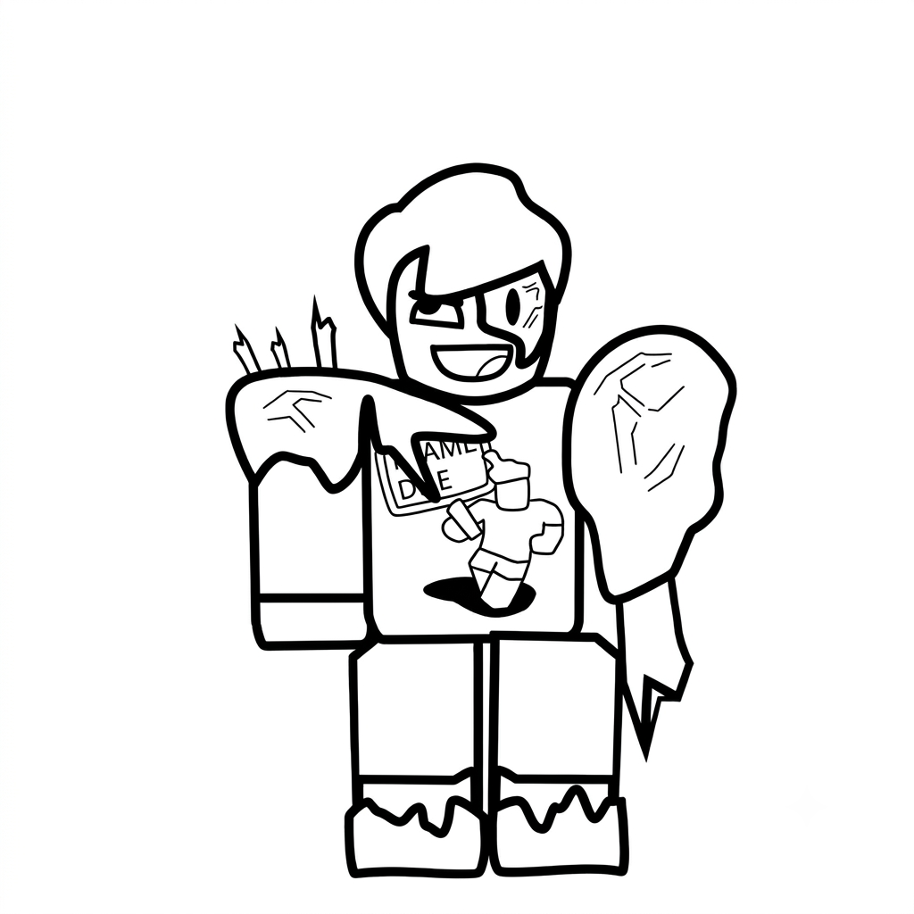 Shedletsky Roblox páginas para colorear gratis