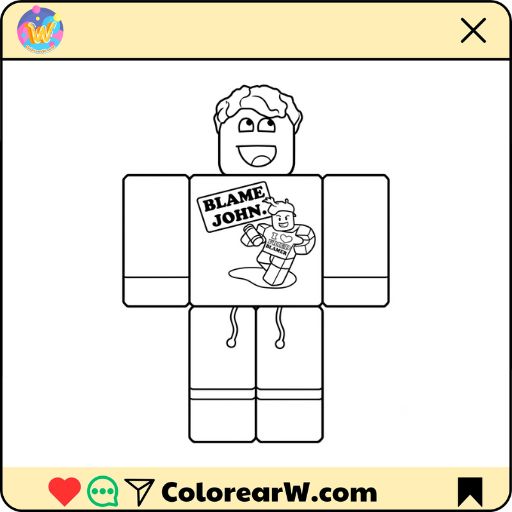 Shedletsky Roblox para colorear thumbnail