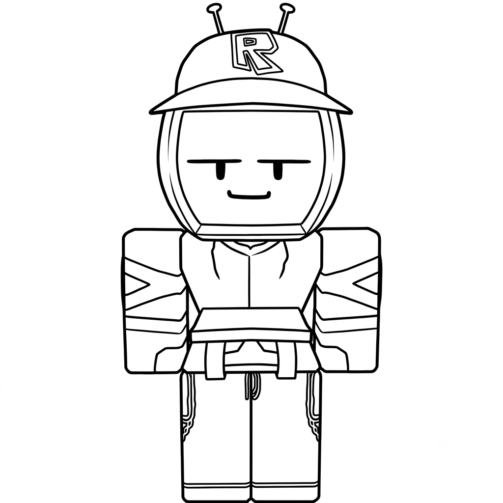 Veeronica Roblox páginas para colorear para adultos fáciles