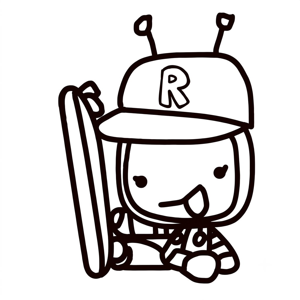páginas para colorear gratis para adultos Veeronica Roblox 1