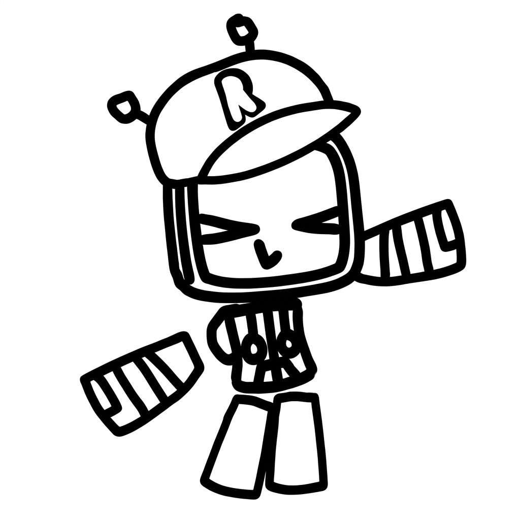 dibujos para colorear Veeronica Roblox