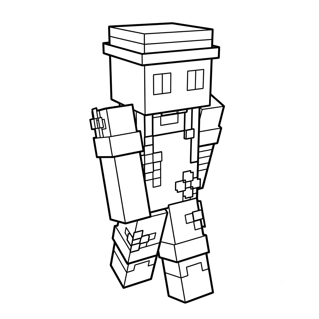 Gardener Minecraft páginas para colorear para adultos pdf